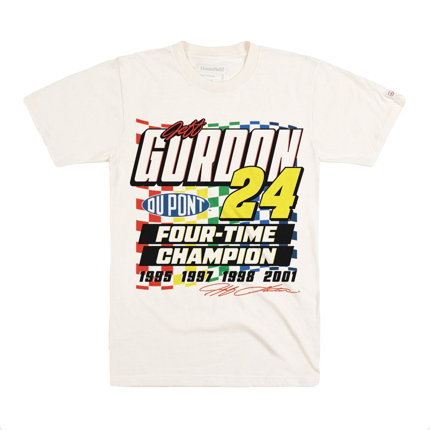 Jeff Gordon No. 24 Homefield Four-Time Homefield Champ T-Shirt