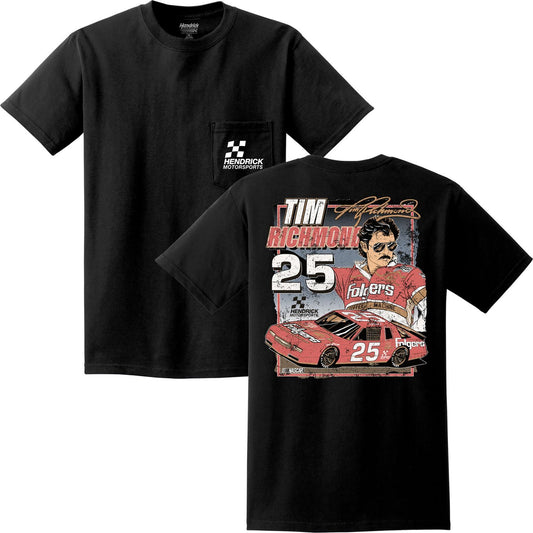 Tim Richmond #25 Folgers Black Pocket T-shirt