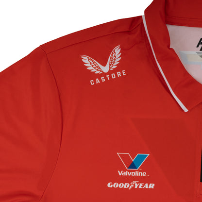 Kyle Larson #5 Castore Valvoline Red Polo Shirt