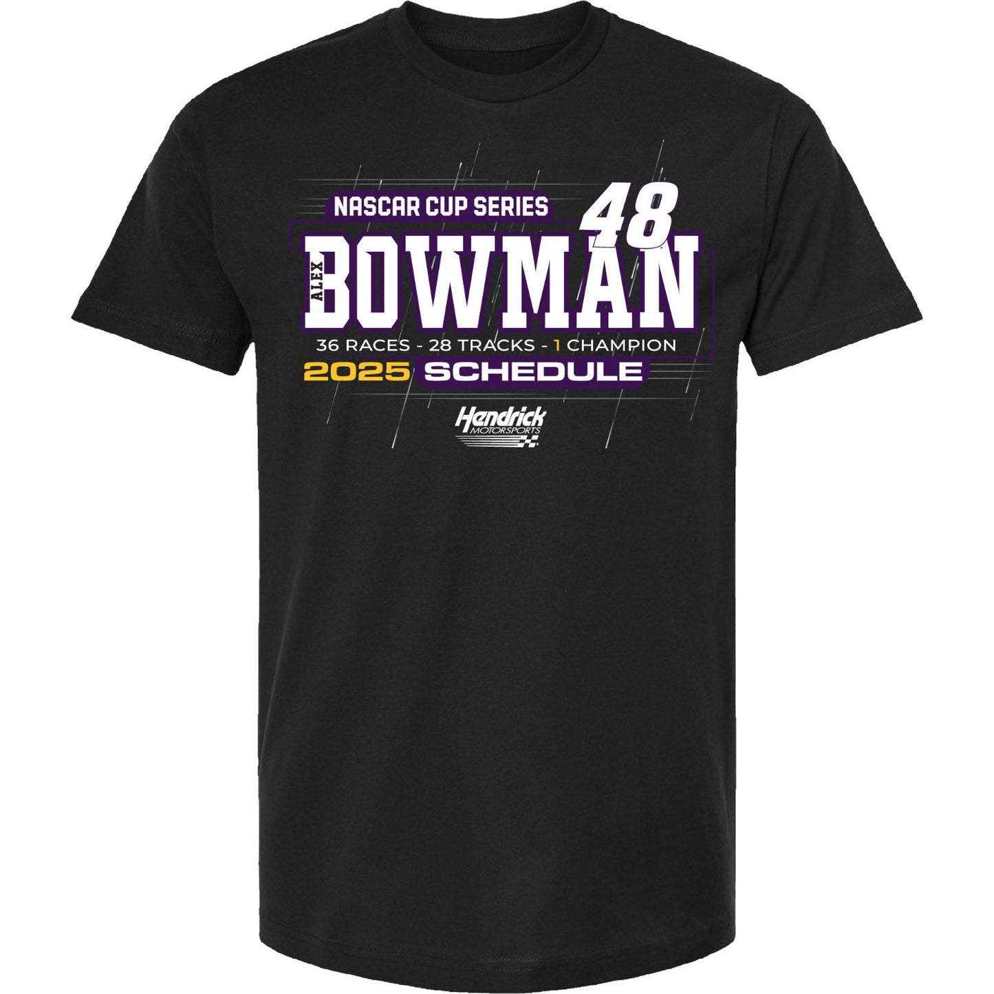Alex Bowman #48 2025 Schedule T-shirt