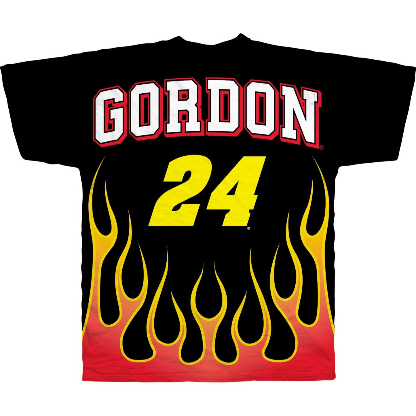 Jeff Gordon #24 Dupont Total Print Flame T-shirt