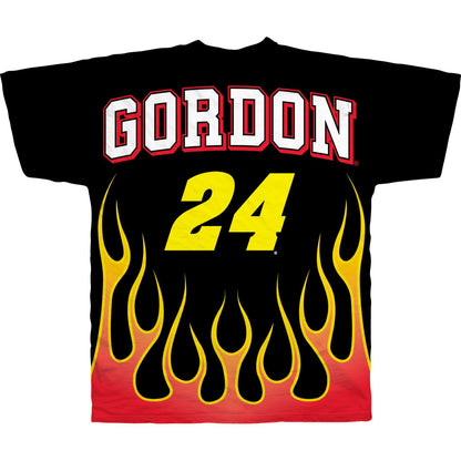 Jeff Gordon #24 Dupont Total Print Flame T-shirt