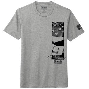 Chase Elliott #9 NAPA Gray Flag T-shirt