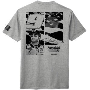 Chase Elliott #9 NAPA Gray Flag T-shirt