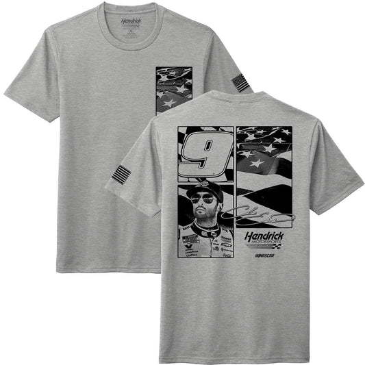 Chase Elliott #9 NAPA Gray Flag T-shirt