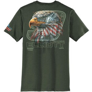 Chase Elliott #9 Military Green Eagle T-shirt