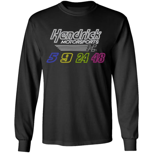 Hendrick Motorsports 2025 4 Car Longsleeve T-shirt