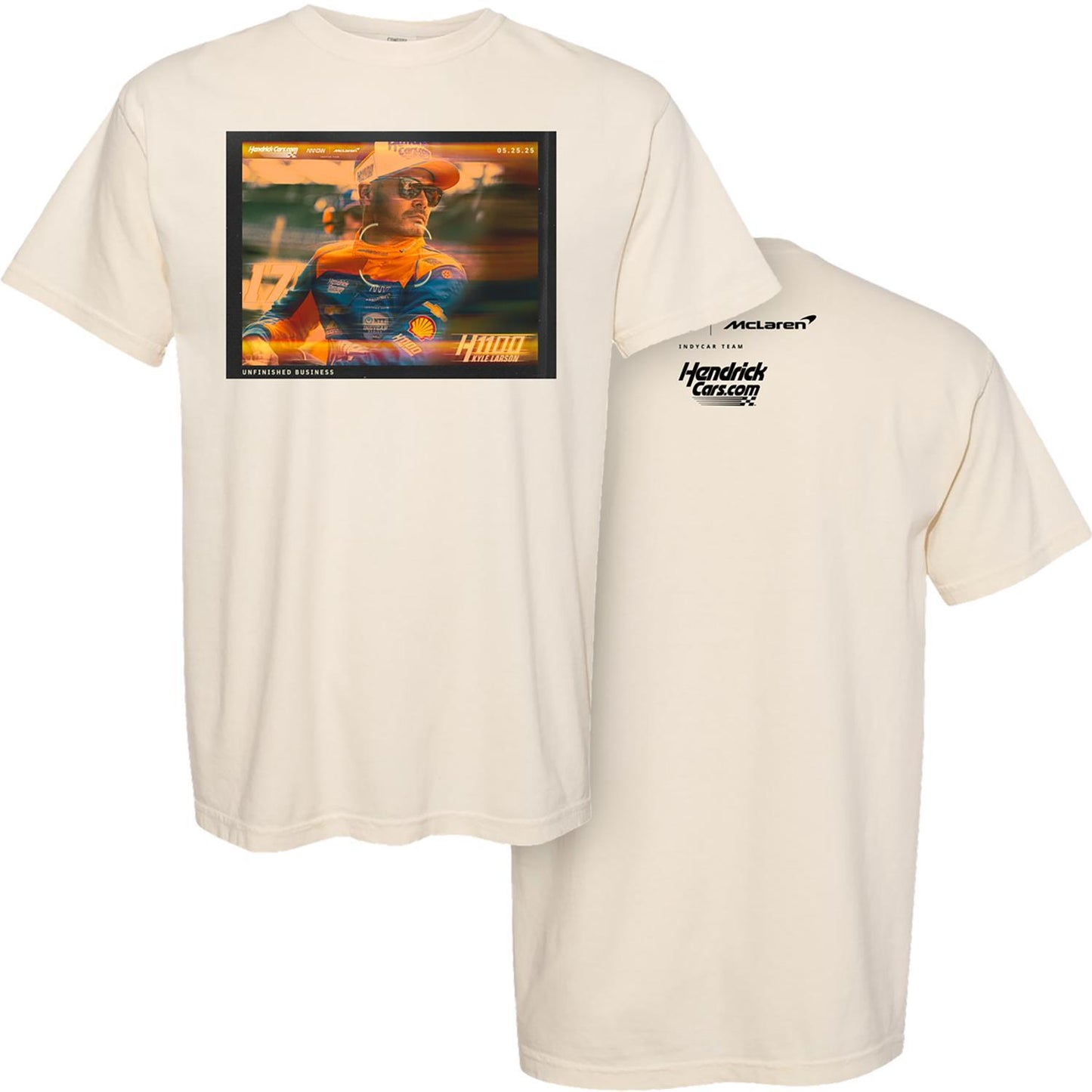 Kyle Larson #17 Hendrick 1100 Arrow McLaren Indycar Team Unfinished Business T-shirt