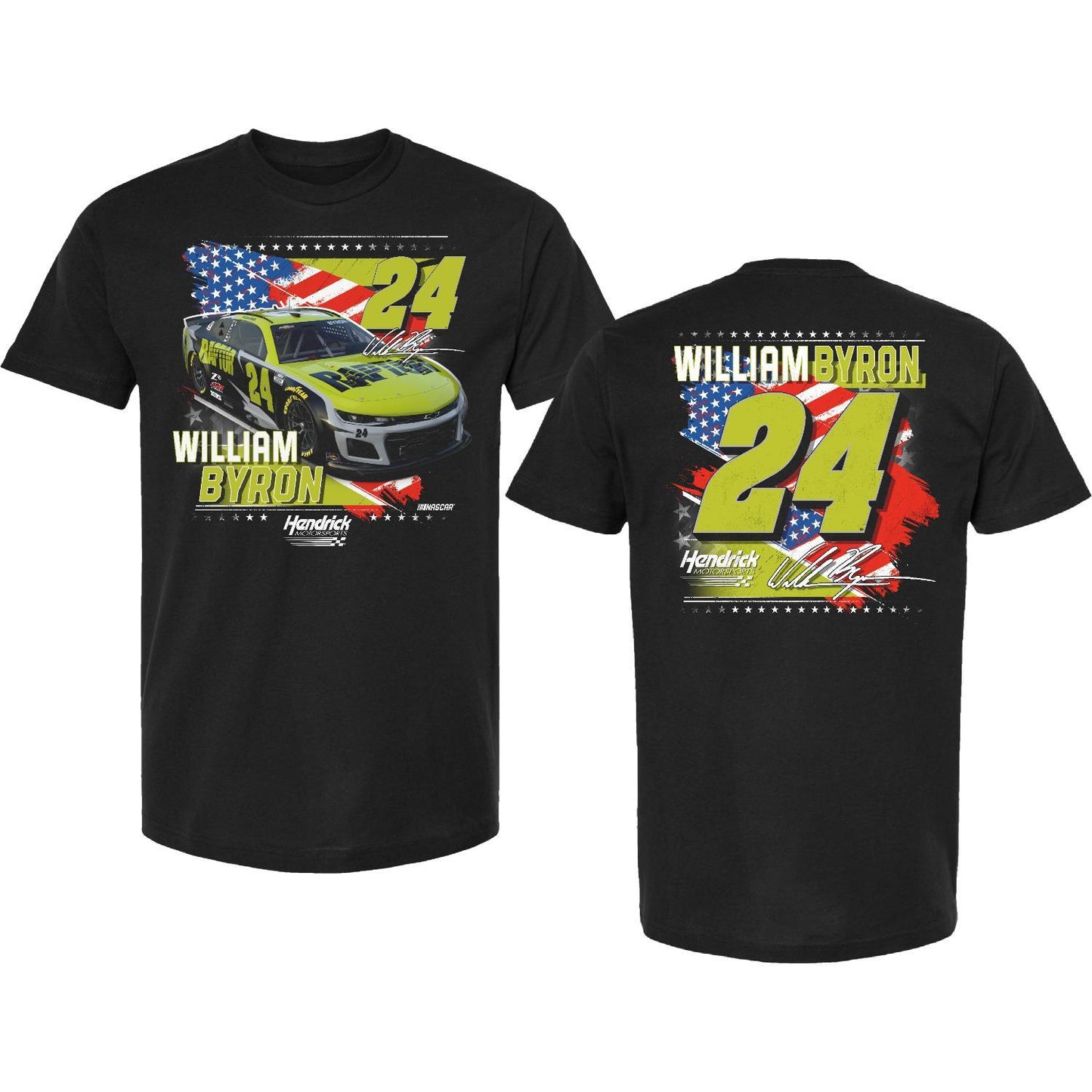 William Byron #24 Raptor Patriotic T-shirt
