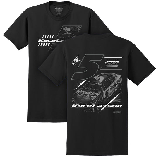 Kyle Larson #5 HendrickCars.com Tonal Black T-shirt