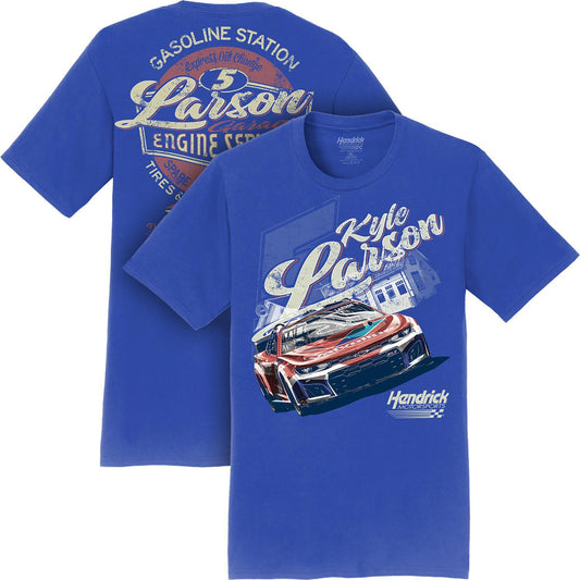 Kyle Larson #5 Valvoline Vintage Royal T-shirt