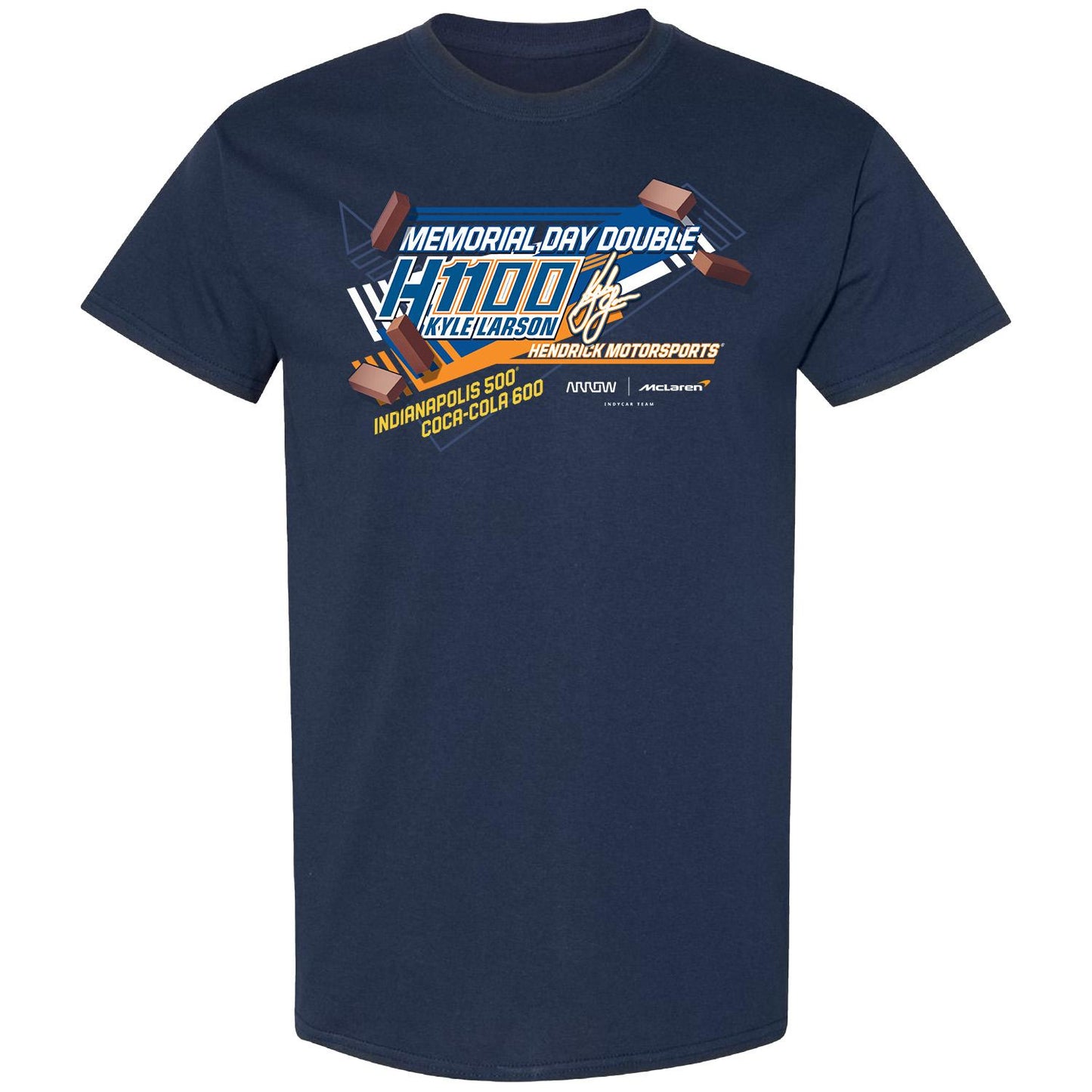 Kyle Larson 2025 H1100 Dual Car T-shirt