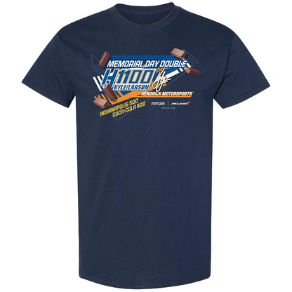 Kyle Larson 2025 H1100 Dual Car T-shirt