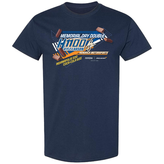 Kyle Larson 2025 H1100 Dual Car T-shirt