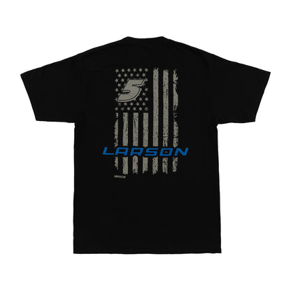 Kyle Larson #5 Patriotic Flag T-shirt