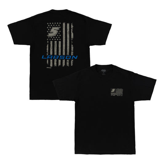 Kyle Larson #5 Patriotic Flag T-shirt