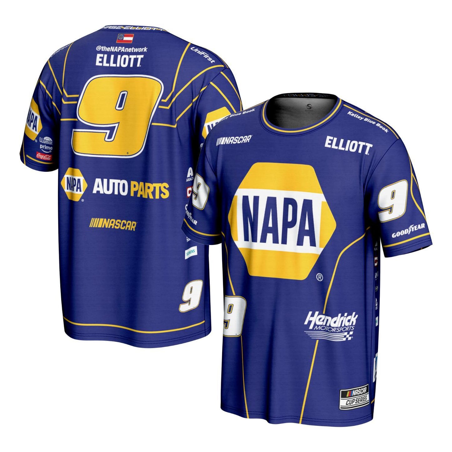 Chase Elliott #9 NAPA Sublimated Blue T-shirt