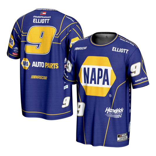 Chase Elliott #9 NAPA Sublimated Blue T-shirt