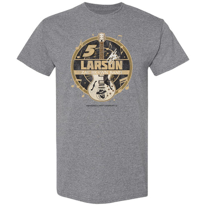 Kyle Larson #5 HendrickCars.com / Zac Brown Band Gray Guitar T-shirt