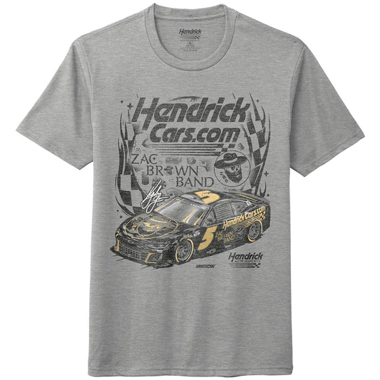Kyle Larson #5 HendrickCars.com / Zac Brown Band Heather Gray T-shirt