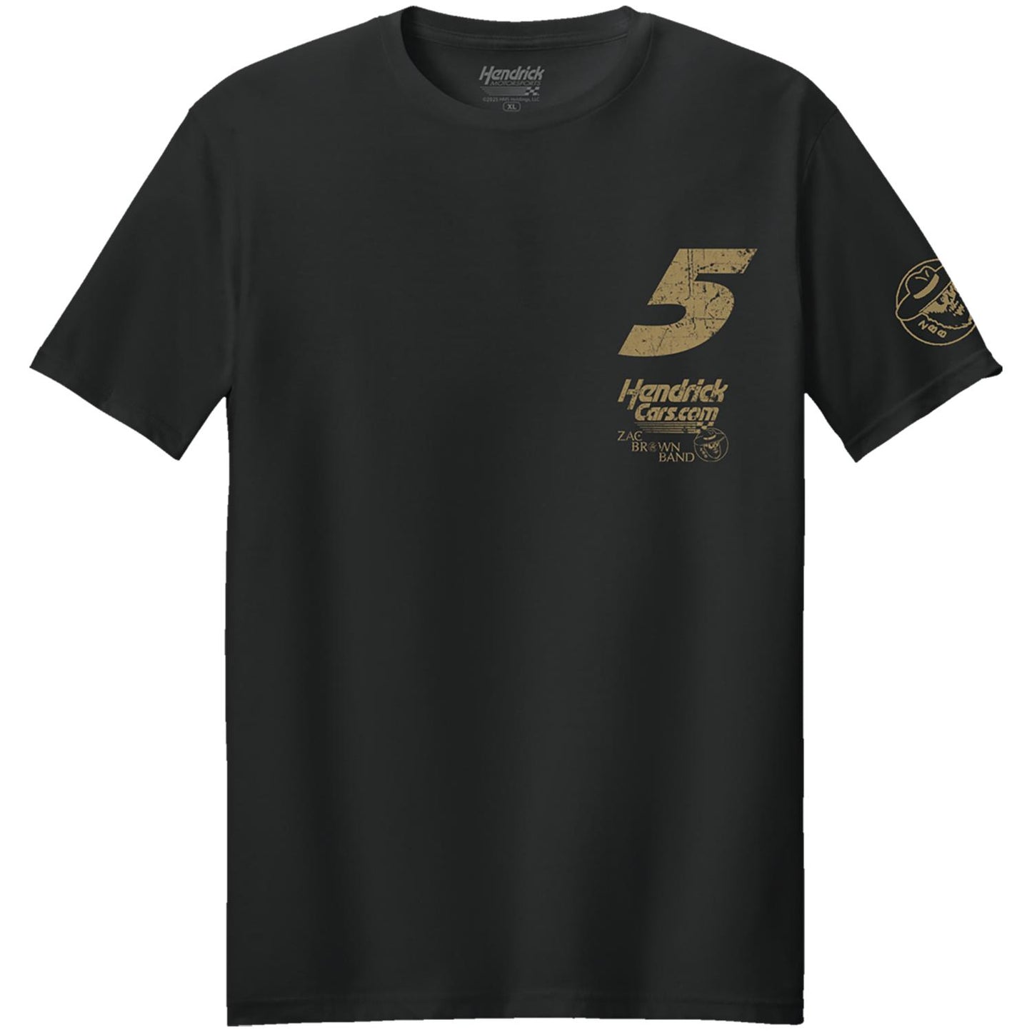 Kyle Larson #5 HendrickCars.com / Zac Brown Band Black T-shirt