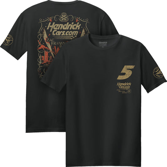Kyle Larson #5 HendrickCars.com / Zac Brown Band Black T-shirt