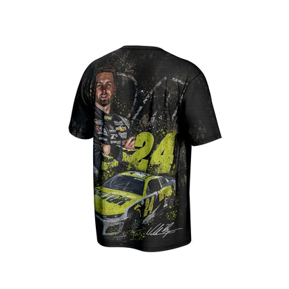 William Byron #24 Asphalt Sublimated T-shirt