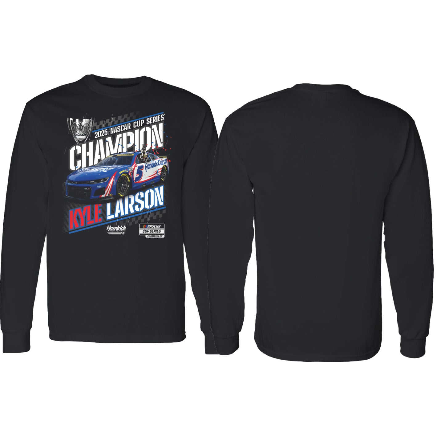 Kyle Larson #5 2025 NASCAR Champion Official Series Champ Long Sleeve T-shirt