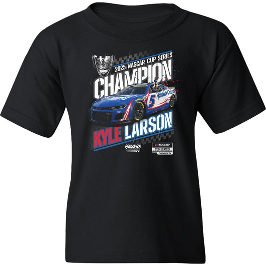 Kyle Larson #5 2025 NASCAR Champion Youth Official Champ T-shirt