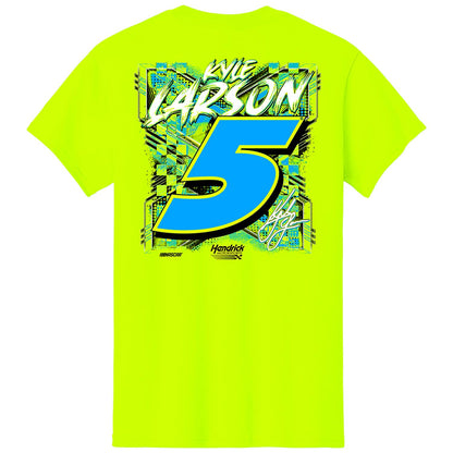 Kyle Larson #5 Xtreme Safety Green T-shirt