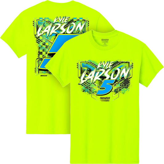 Kyle Larson #5 Xtreme Safety Green T-shirt