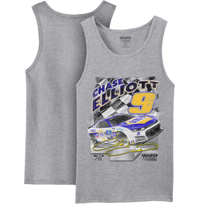 Chase Elliott #9 NAPA Heather Gray Tank Top