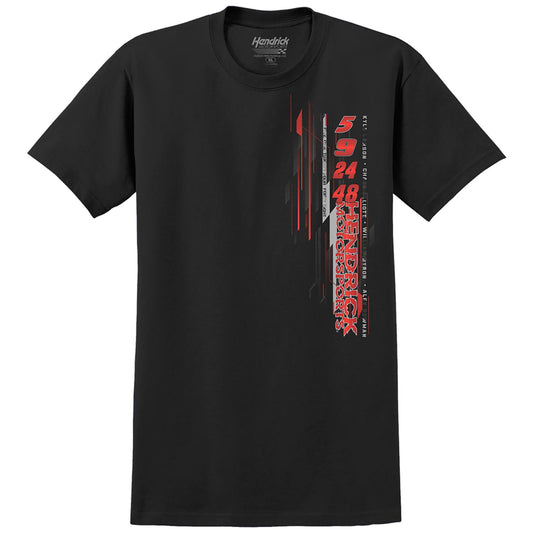 Hendrick Motorsports Driver Numbers Black Team T-shirt