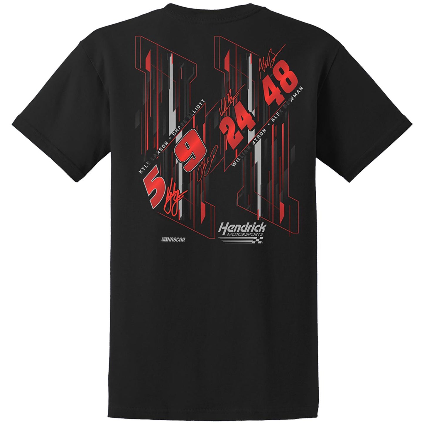 Hendrick Motorsports Driver Numbers Black Team T-shirt