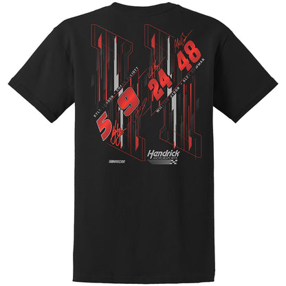 Hendrick Motorsports Driver Numbers Black Team T-shirt