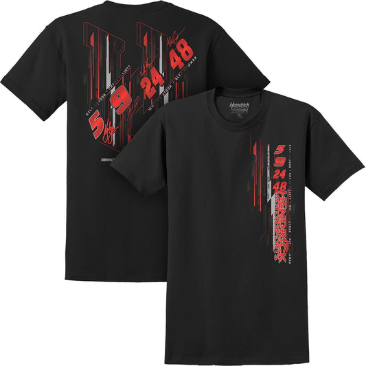 Hendrick Motorsports Driver Numbers Black Team T-shirt