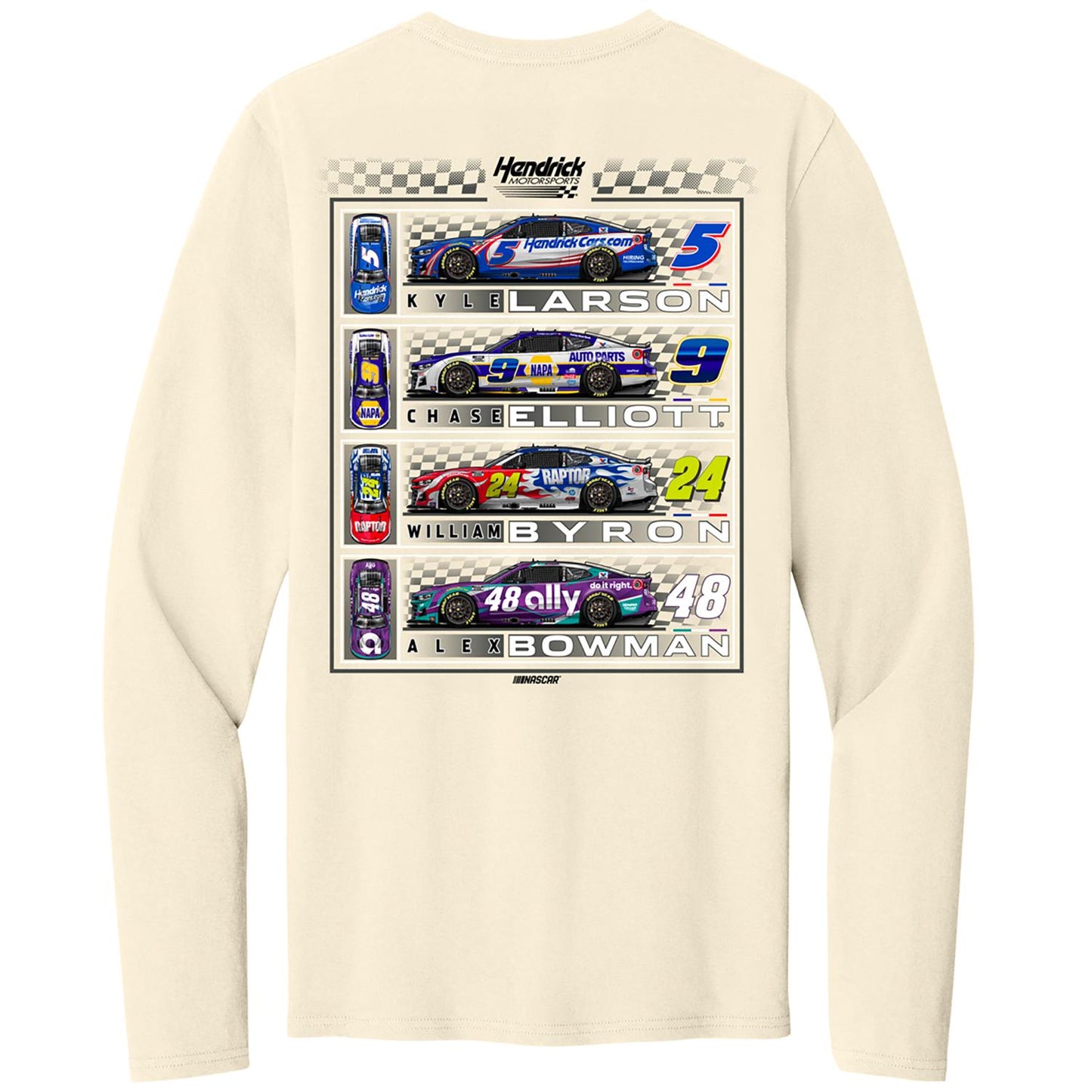 Hendrick Motorsports 2026 4-Car Longsleeve T-shirt