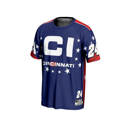 William Byron #24 Cincinnati Sublimated T-shirt