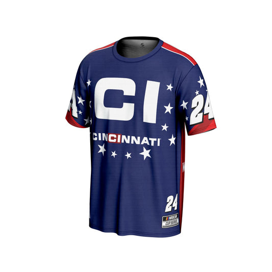 William Byron #24 Cincinnati Sublimated T-shirt