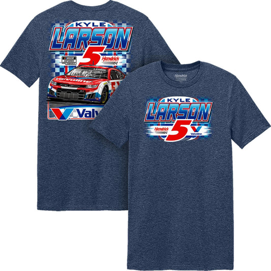 Kyle Larson #5 Valvoline Navy Blue T-shirt
