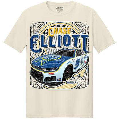 Chase Elliott #9 Kelley Blue Book Natural T-shirt