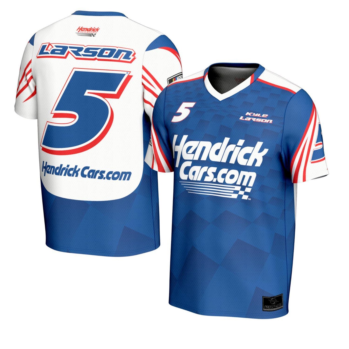 Kyle Larson #5 HendrickCars.com Sublimated V-Neck Jersey