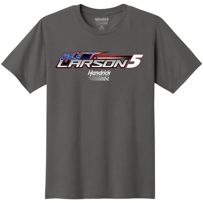 Kyle Larson #5 HendrickCars.com Wicked Charcoal T-shirt