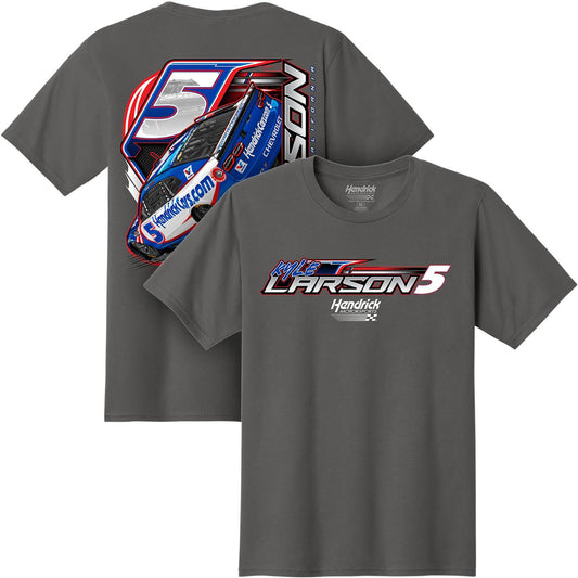 Kyle Larson #5 HendrickCars.com Wicked Charcoal T-shirt
