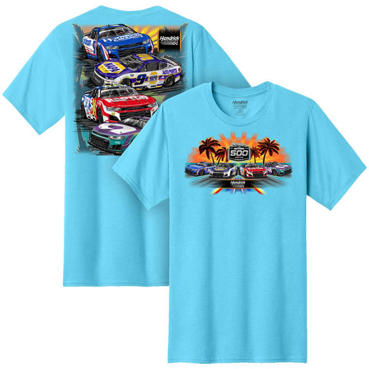 Hendrick Motorsports 2026 Daytona Tropical 4-Car T-shirt