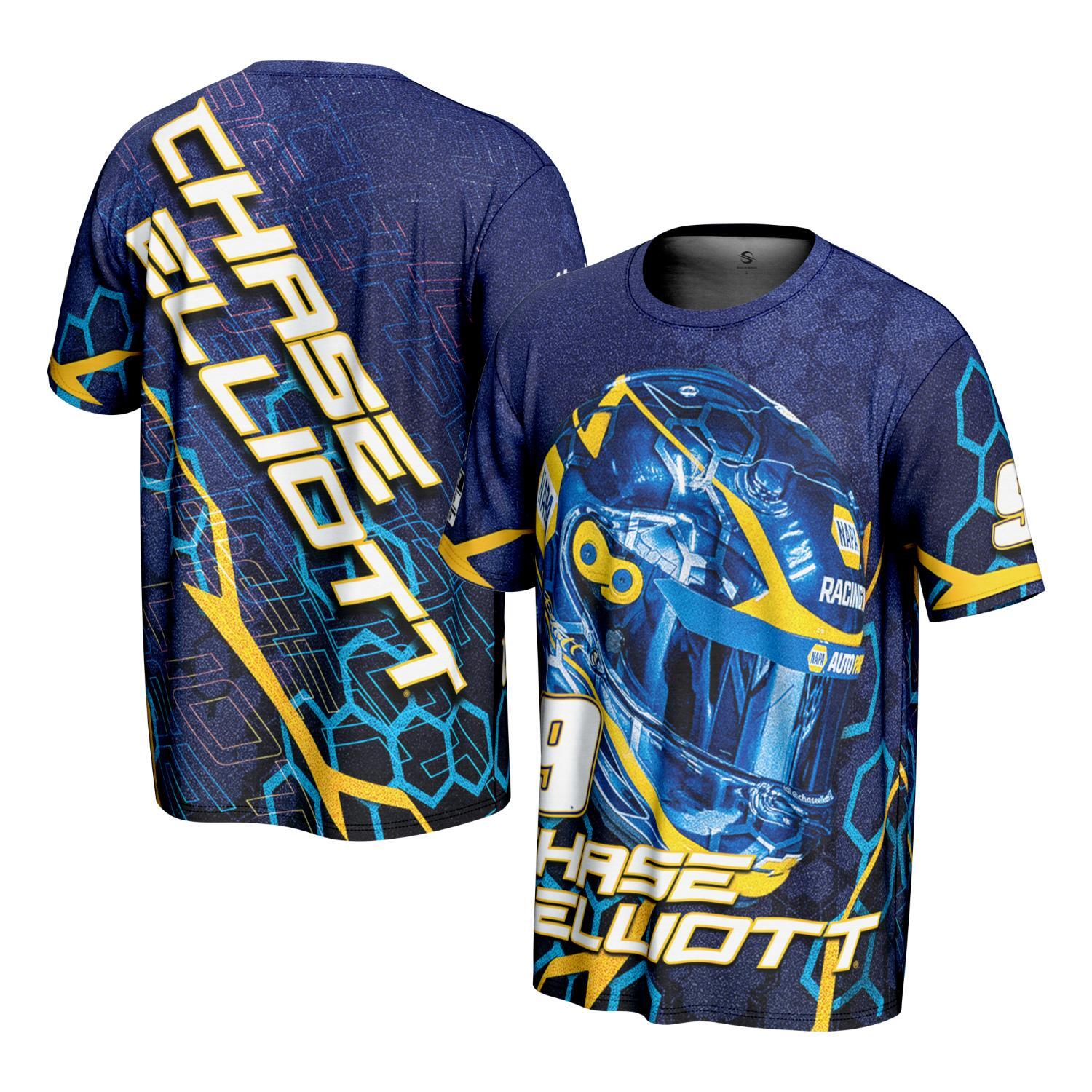 24-25gentemstick chaser156 チューンナップ済 Chase Elliott #9 NAPA Helmet Sublimated T-Shirt | Hendrick Motorsports