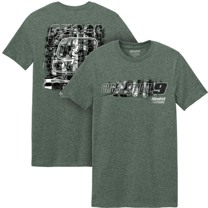 Chase Elliott #9 NAPA Military Green T-shirt