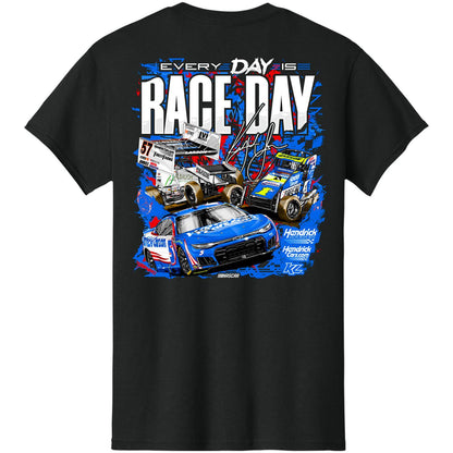 Kyle Larson #5 HendrickCars.com 2026 Every Day Is Race Day Black T-shirt