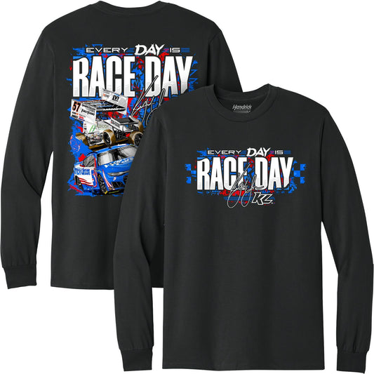 Kyle Larson #5 HendrickCars.com 2026 Every Day Is Race Day Black Long Sleeve T-shirt