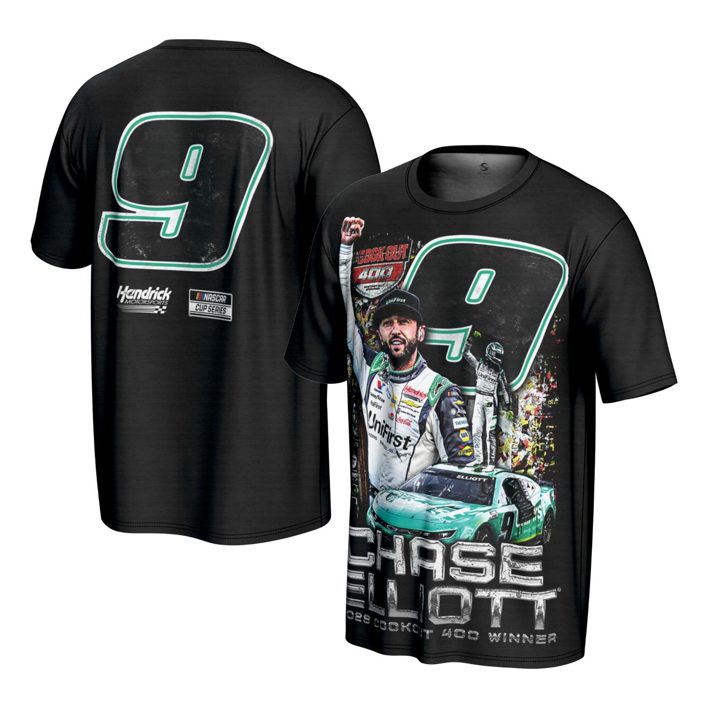 Chase Elliott #9 2026 Unifirst Martinsville 1 RACE WIN Sublimated T-shirt